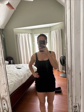 Women's Black Tank Mini Dress